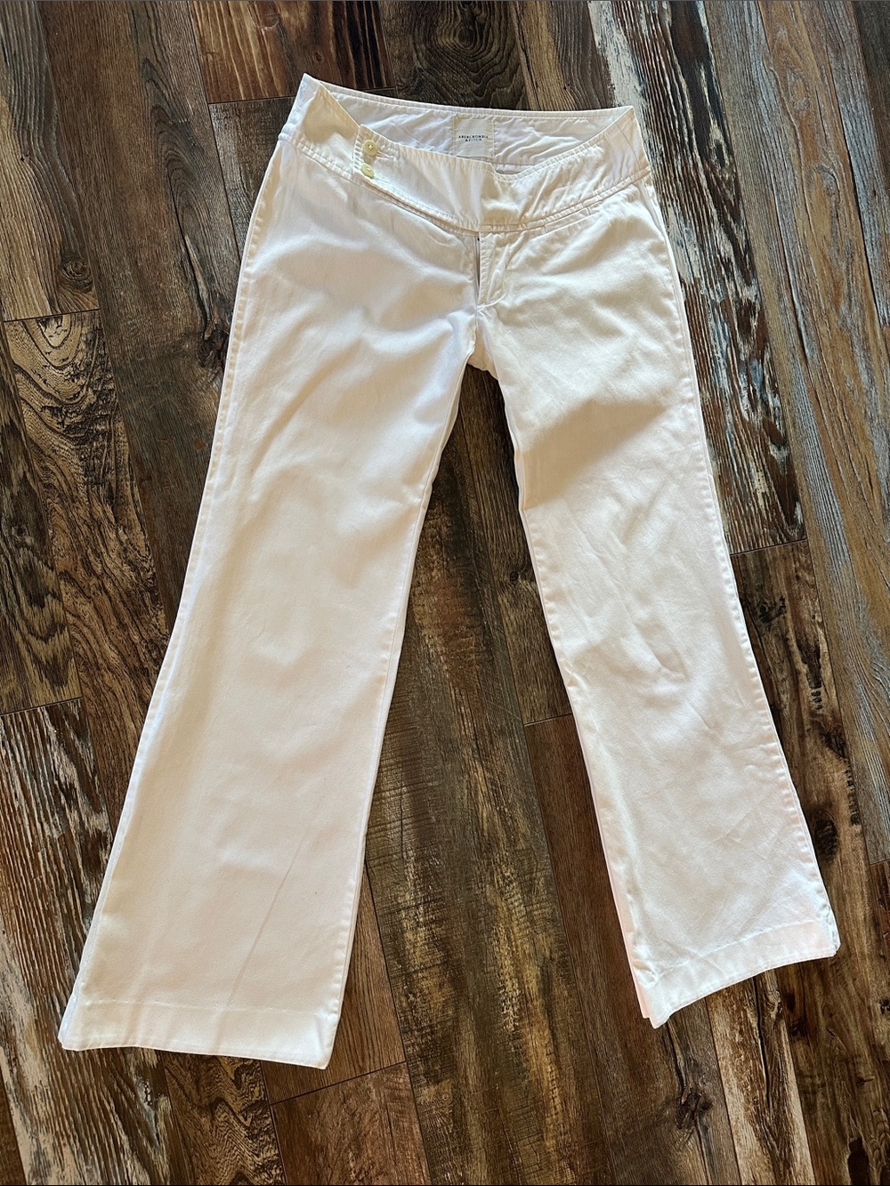 Abercrombie & Fitch White Cotton Pants